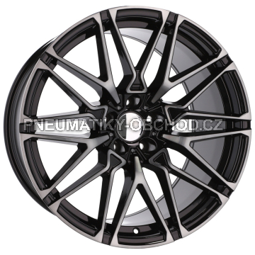 Alu kola Racing Line B5771, 21x9.5 5x112 ET37, černá + tmavé leštění (zátěžová)