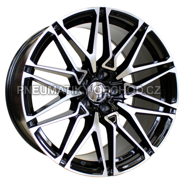 Alu kola Racing Line B5771, 22x9.5 5x112 ET35, černá + leštění