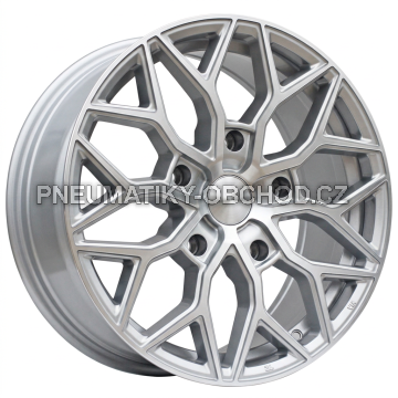 Alu kola Racing Line B5812, 18x8 5x160 ET50, stříbrná + leštění (zátěžová)