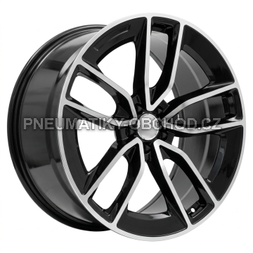 Alu kola Racing Line B5949, 22x11.5 5x112 ET53, černá + leštění