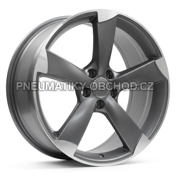 Alu kola Racing Line BK217, 18x8 5x112 ET45, saténová šedá