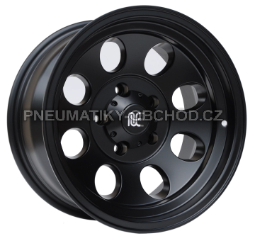 Alu kola Racing Line BY997, 16x8 5x114.3 ET-25, černá matná (zátěžová)