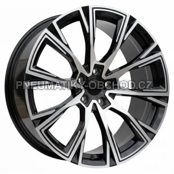 Alu kola Racing Line D1130, 19x9 5x112 ET40, černá + leštění