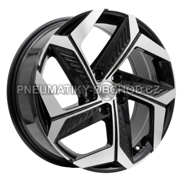 Alu kola Racing Line D1926, 19x7.5 5x114.3 ET51, černá + leštění