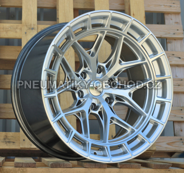 Alu kola Racing Line D1986, 20x10 6x139.7 ET-10, stříbrná metalíza (zátěžová)