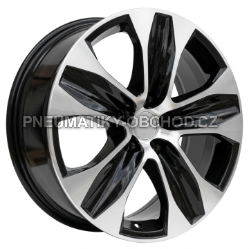 Alu kola Racing Line D2054, 18x8 5x114.3 ET35, černá + leštění