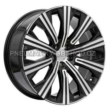Alu kola Racing Line F0054, 20x9 5x108 ET39, černá + leštění