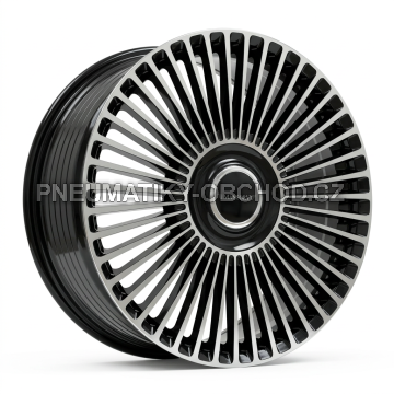 Alu kola Racing Line F3039, 20x8.5 6x139.7 ET30, černá + leštění (zátěžová)