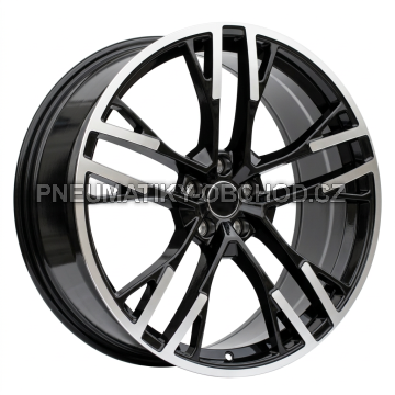 Alu kola Racing Line F726, 20x8.5 5x112 ET34, černá + leštění (zátěžová)