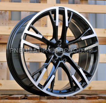 Alu kola Racing Line F726, 20x8.5 5x112 ET34, černá + leštění (zátěžová)