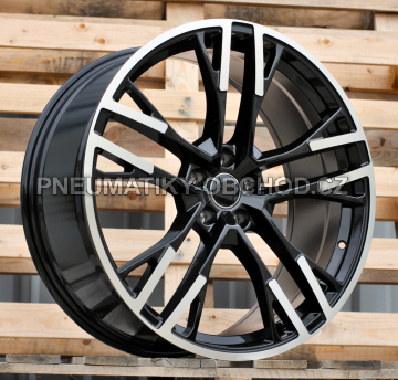 Alu kola Racing Line F726, 21x9 5x112 ET30, černá + leštění (zátěžová)