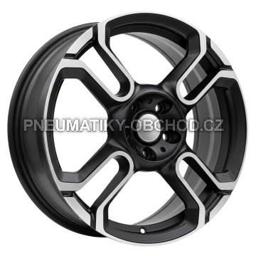 Alu kola Racing Line F8002, 18x7 5x112 ET54, černá matná + leštění