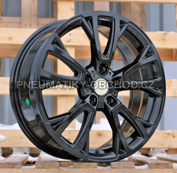 Alu kola Racing Line F8409, 18x7 5x112 ET45, stříbrná + černá lesklá
