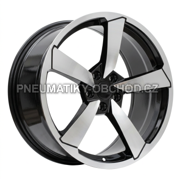 Alu kola Racing Line F9781, 19x8.5 5x112 ET40, černá + leštění