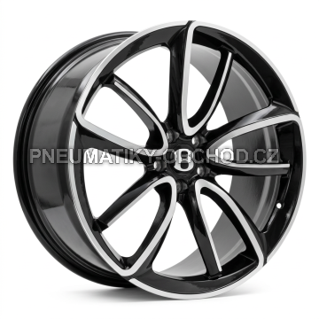 Alu kola Racing Line FB0493, 21x9.5 5x112 ET41, černá + leštění (zátěžová)