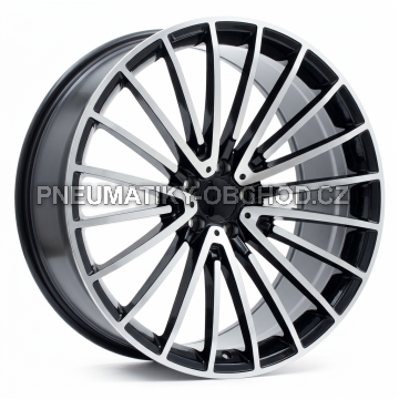 Alu kola Racing Line FB0566P, 21x10 5x112 ET35, černá + leštění (zátěžová)