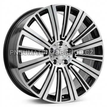 Alu kola Racing Line FB0620P, 23x11 5x112 ET47, černá + leštění (zátěžová)