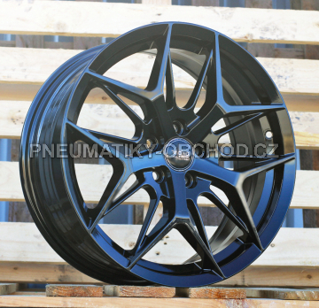 Alu kola Racing Line FBX114, 17x7 5x108 ET40, černá lesklá