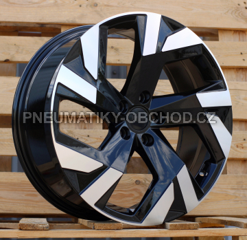 Alu kola Racing Line FBX230, 19x8 5x112 ET40, černá + leštění