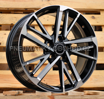 Alu kola Racing Line FBX255, 18x8 5x114.3 ET50, černá + leštění