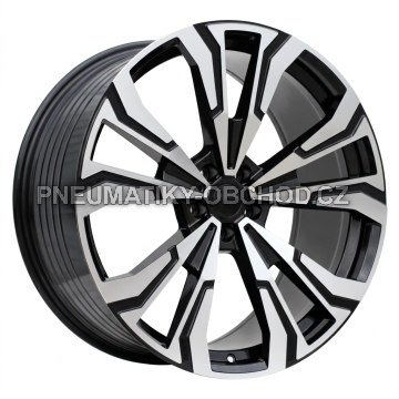 Alu kola Racing Line FBX307, 22x9.5 5x112 ET32, černá + leštění (zátěžová)