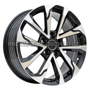 Alu kola Racing Line FBX416, 17x7 5x114.3 ET40, černá + leštění