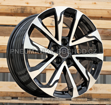 Alu kola Racing Line FBX416, 18x8 5x114.3 ET40, černá + leštění
