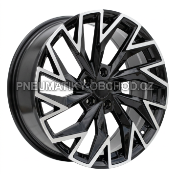 Alu kola Racing Line FBX423, 18x8 5x112 ET44, černá + leštění