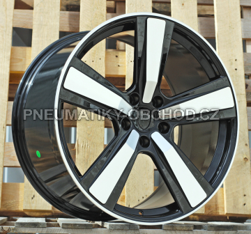 Alu kola Racing Line FC021, 22x10 5x130 ET48, černá + leštění (zátěžová)
