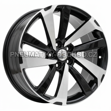 Alu kola Racing Line FE172, 17x7 5x114.3 ET35, černá + leštění