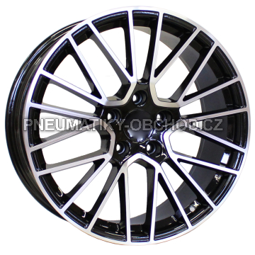 Alu kola Racing Line FE179, 21x11 5x130 ET58, černá + leštění (zátěžová)