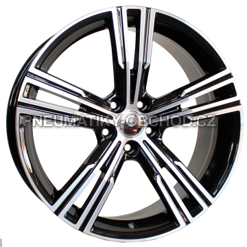 Alu kola Racing Line FE184, 18x8 5x108 ET42, černá + leštění