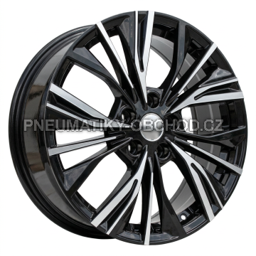 Alu kola Racing Line FE224, 17x7 5x114.3 ET35, černá + leštění