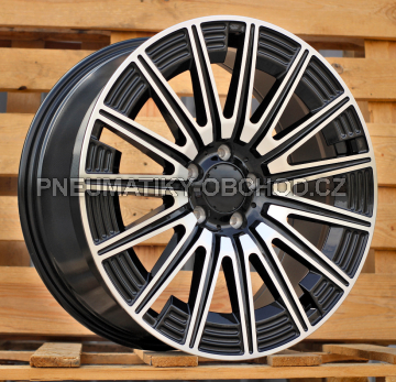 Alu kola Racing Line FLB005, 20x8.5 5x112 ET43, černá + leštění (zátěžová)
