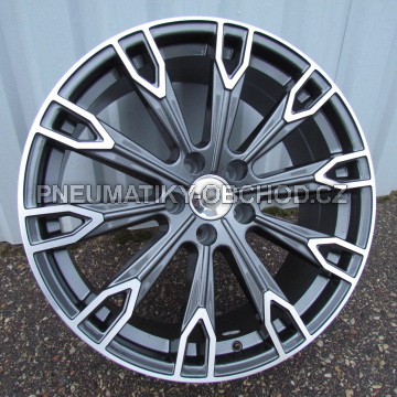 Alu kola Racing Line H1069, 19x8.5 5x112 ET25, šedivá + leštění