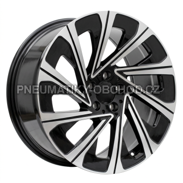 Alu kola Racing Line H3141F, 19x8.5 5x112 ET35.5, černá + leštění (zátěžová)