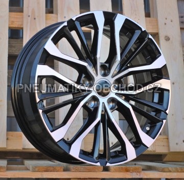 Alu kola Racing Line H3272F, 18x7 5x114.3 ET35, černá + leštění