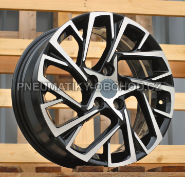 Alu kola Racing Line H3318F, 17x7 5x114.3 ET51, černá + leštění