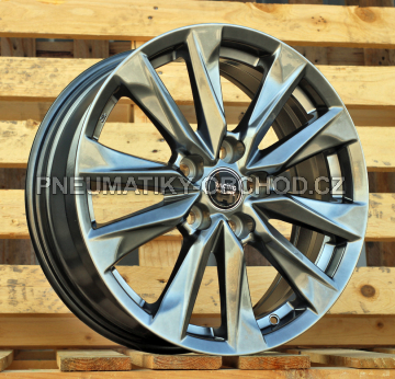 Alu kola Racing Line H3341F, 17x6.5 5x114.3 ET35, titanová metalíza