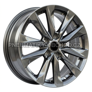 Alu kola Racing Line H3341F, 17x6.5 5x114.3 ET35, titanová metalíza