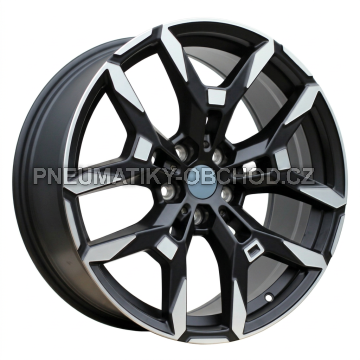 Alu kola Racing Line H3456F, 19x8.5 5x112 ET26, černá matná + leštění