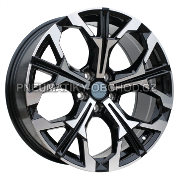 Alu kola Racing Line H3457F, 18x8 5x112 ET27, černá + leštění