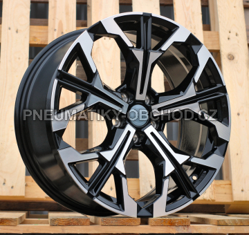 Alu kola Racing Line H3457F, 19x8 5x112 ET27, černá + leštění