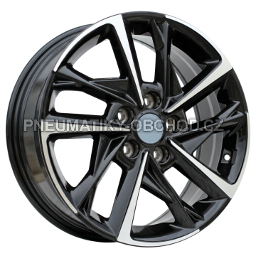 Alu kola Racing Line H3535F, 17x7 5x114.3 ET51, černá + leštění