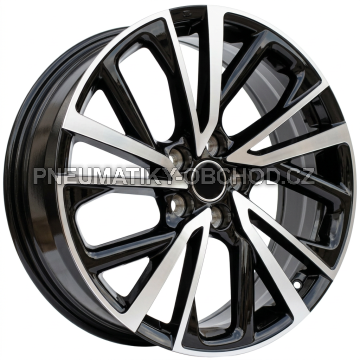 Alu kola Racing Line H3568F, 19x7 5x114.3 ET35, černá + leštění