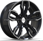 Alu kola Racing Line H581, 16x7 5x120 ET35, černá + leštění