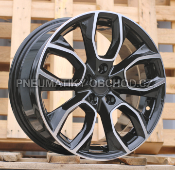 Alu kola Racing Line H593, 16x7 5x112 ET45, černá + leštění