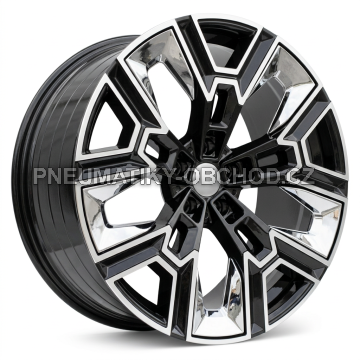 Alu kola Racing Line HF5220, 20x8.5 5x112 ET28, černá + leštění (zátěžová)
