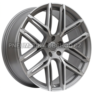 Alu kola Racing Line HF736, 21x9.5 5x112 ET30, šedivá matná + leštění