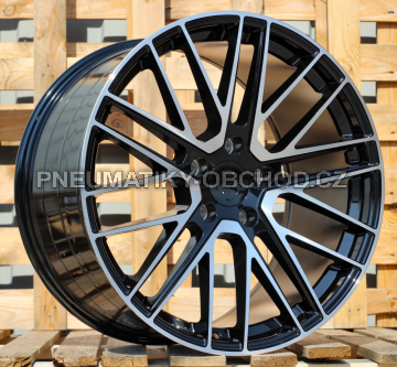 Alu kola Racing Line I0375, 21x9.5 5x130 ET69, černá + leštění (zátěžová)